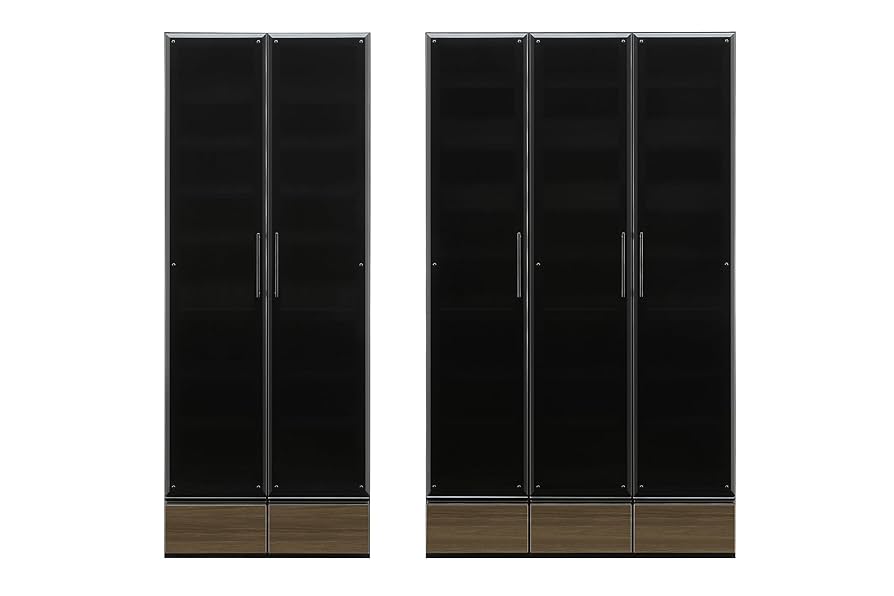 Amazon｜アルファタカバ 本棚 扉付き 大容量 完成品 日本製 本棚